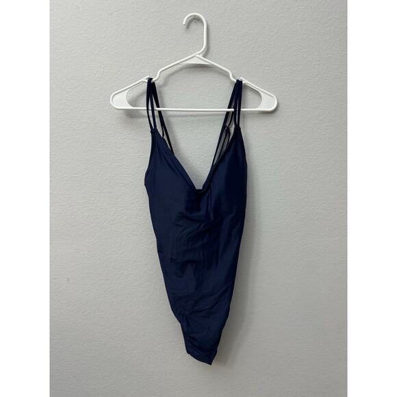 Hurley Women's One-Piece Strappy Swimsuit Navy Blue XL Surfer Surf - Picture 3 of 6